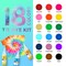 Tie Dye Kit for Kids and Adults - 18 Colors 80ML Pre-Filled Bottles Permanent Non-Toxic Tye Dye Kits for Clothing T-Shirt Fabric Textile Craft Party Handmade Project(Just Add Water)